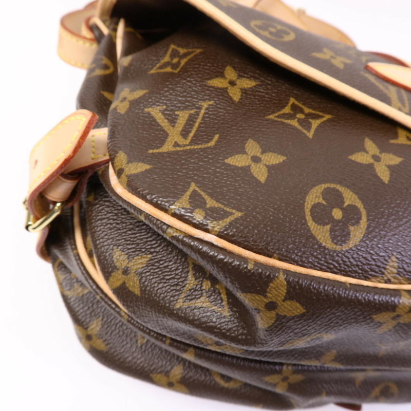 LOUIS VUITTON Monogram Saumur BB金扣手挽肩背兩用袋-12