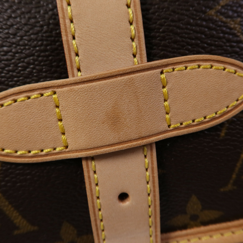 LOUIS VUITTON Monogram Saumur BB金扣手挽肩背兩用袋-21