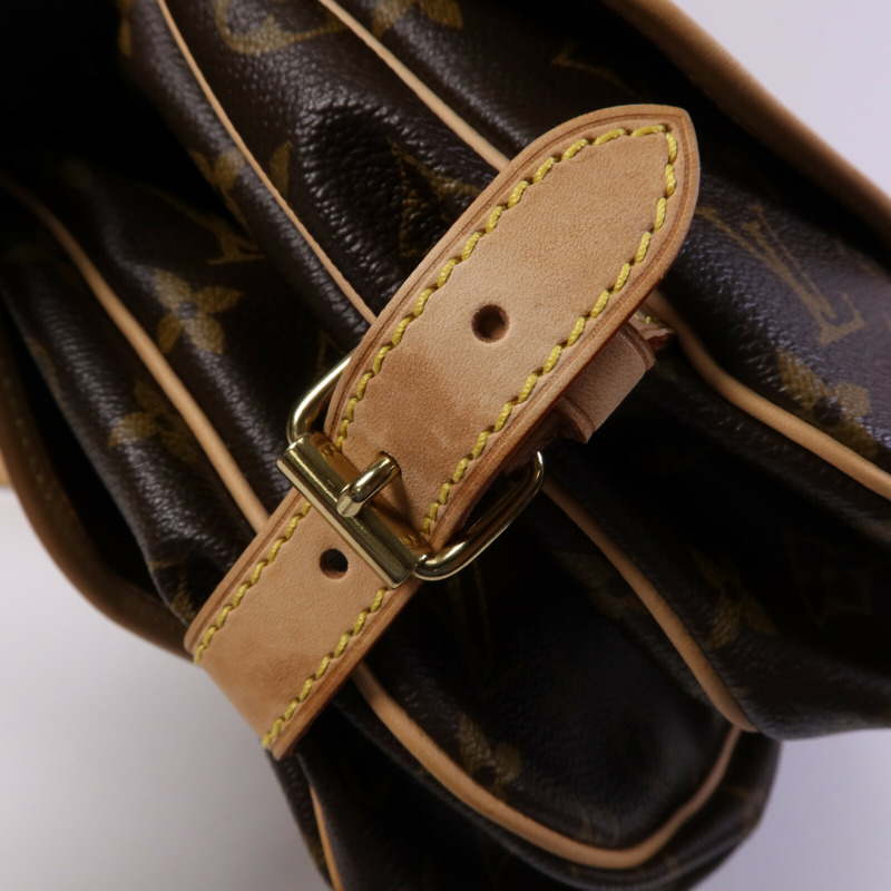LOUIS VUITTON Monogram Saumur BB金扣手挽肩背兩用袋-23