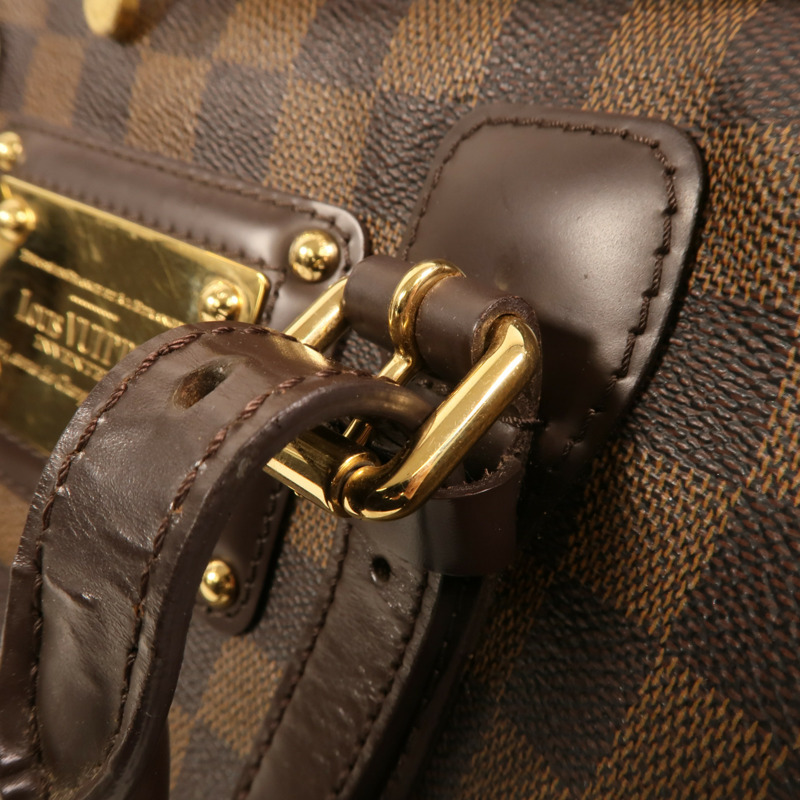 LOUIS VUITTON Damier Berkeley金扣手挽袋-13