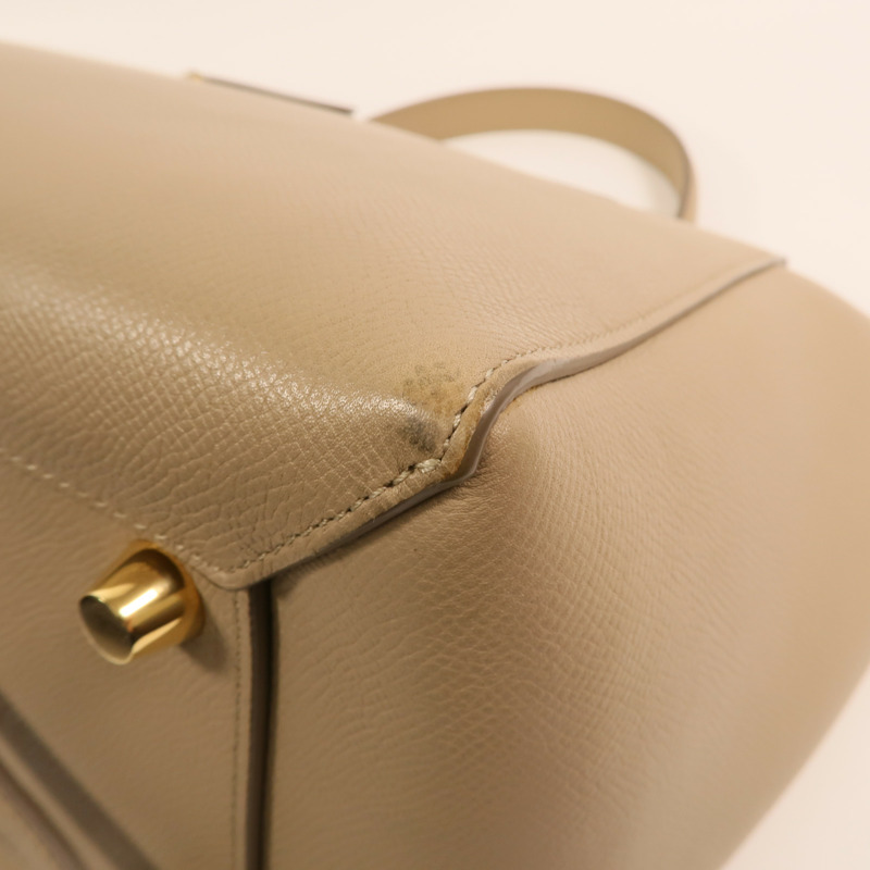 CELINE 牛皮皮革Mini Belt Bag金扣手挽肩背兩用袋-13