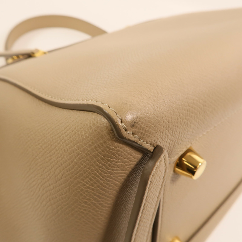 CELINE 牛皮皮革Mini Belt Bag金扣手挽肩背兩用袋-14