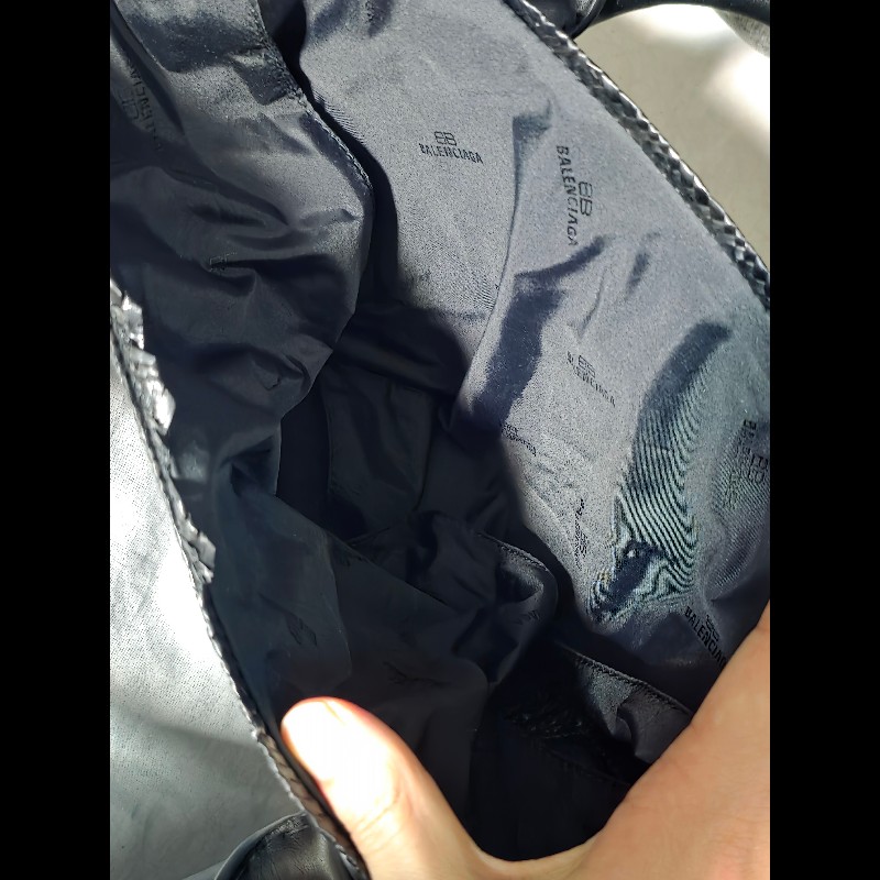 [全新]Balenciaga 巴黎世家 黑色草編包-6