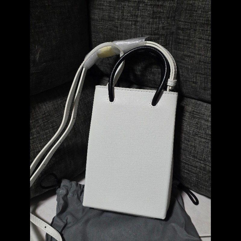 [全新]Balenciaga 巴黎世家 迷你托特包 手機包 白色-1