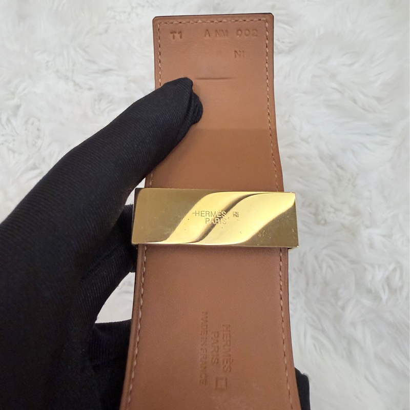 Hermes/ Collier de Chien (CDC)/ 紫金 鱷魚皮-9