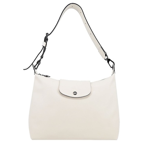 Longchamp LE PLIAGE XTRA系列牛皮肩揹袋(中/米白)