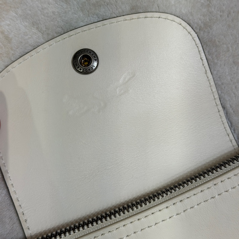 Longchamp LE PLIAGE XTRA系列牛皮肩揹袋(中/米白)-10