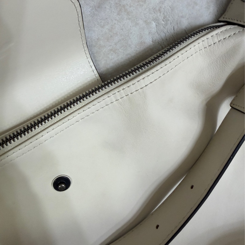 Longchamp LE PLIAGE XTRA系列牛皮肩揹袋(中/米白)-11