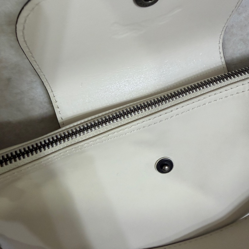 Longchamp LE PLIAGE XTRA系列牛皮肩揹袋(中/米白)-12