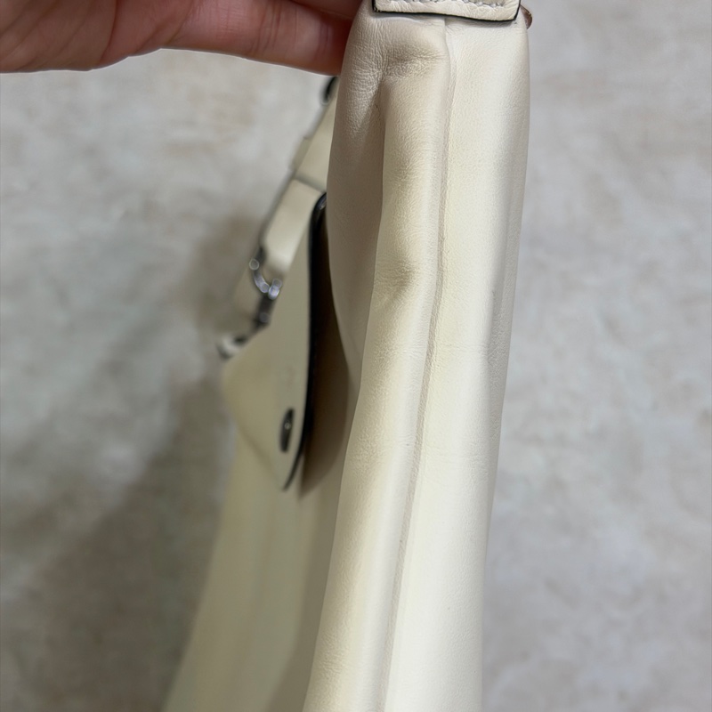 Longchamp LE PLIAGE XTRA系列牛皮肩揹袋(中/米白)-32