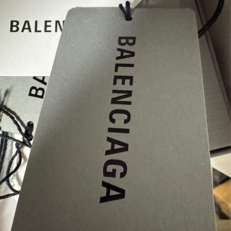 全新 有吊牌 M號 巴黎世家50-50做舊 左baggy右喇叭雙拼牛仔褲 oversized 版型-15