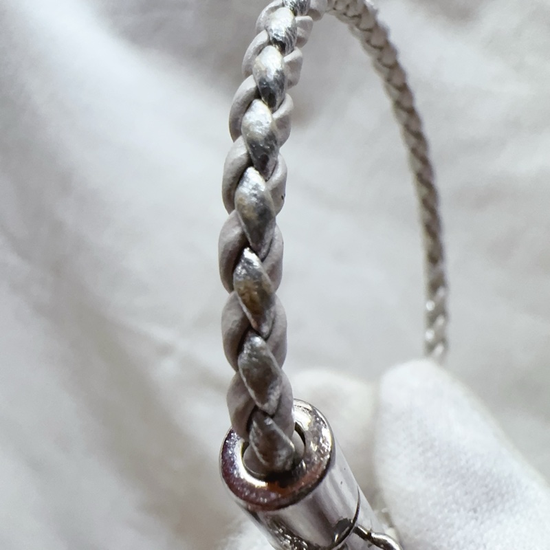 二手正品Bvlgari寶格麗限定版銀色編織手環 蛇頭手環 寶格麗手環 寶格麗手鏈-15