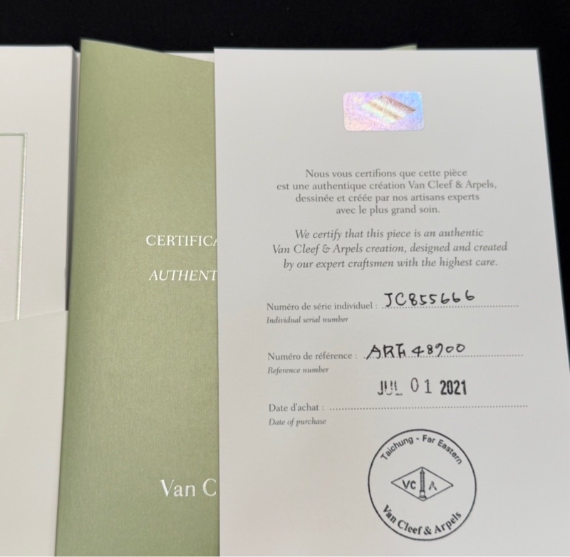 Van Cleef & Arpels VCA Vintage Alhambra 白金白母貝項鏈-1