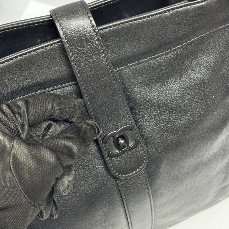 【極新超稀有⭐️】 Chanel “So Black” 全黑黑武士 肩背托特包 （專櫃28.6萬）-2