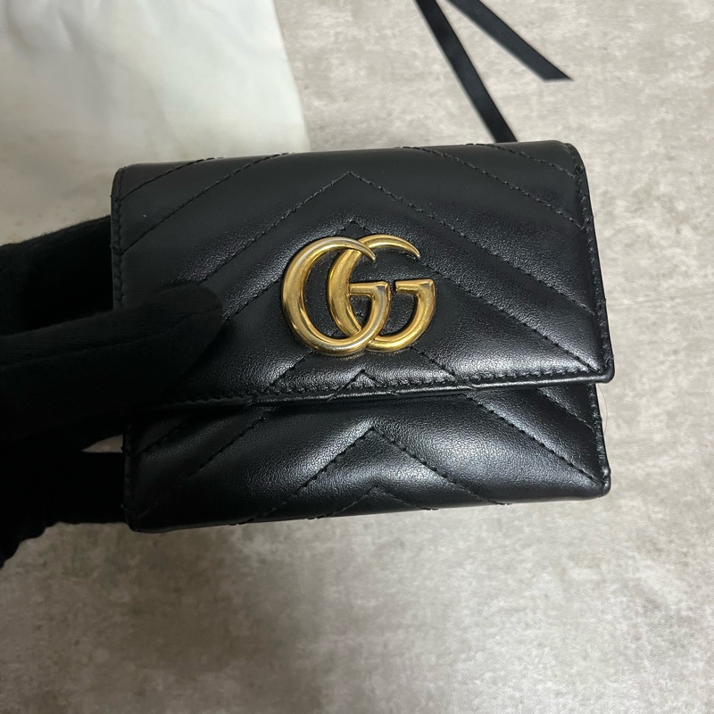 正品 Gucci Mormont經典短夾-1