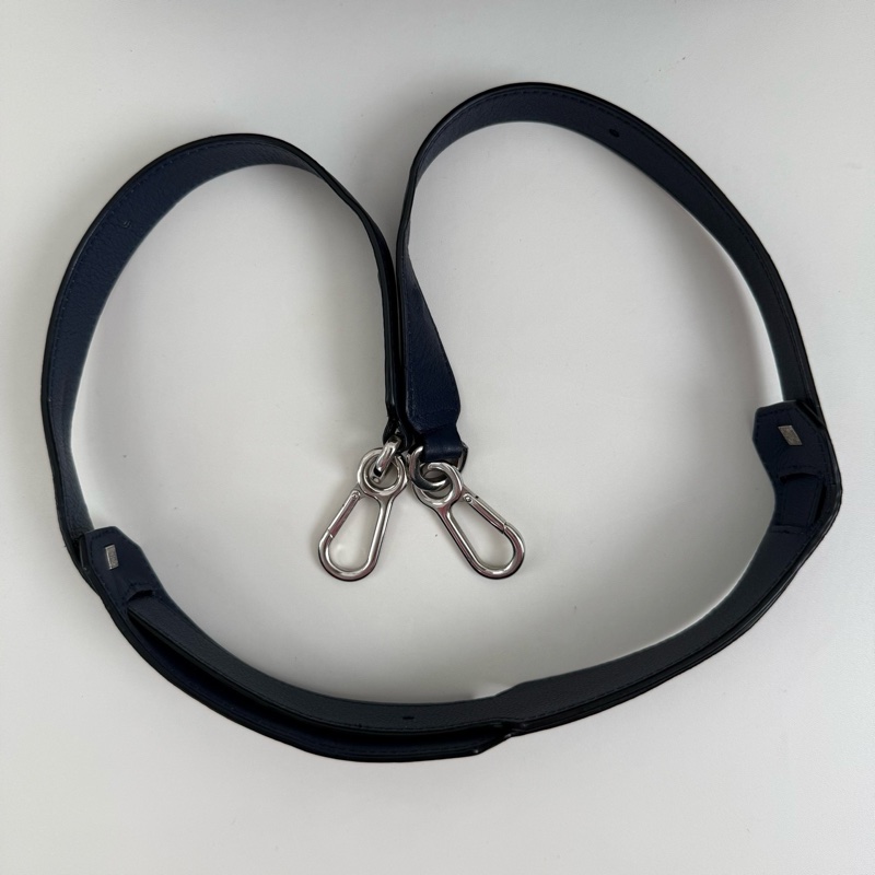 LOEWE/ 罗意威 puzzle蓝色小號 牛皮几何斜挎包 银扣-8