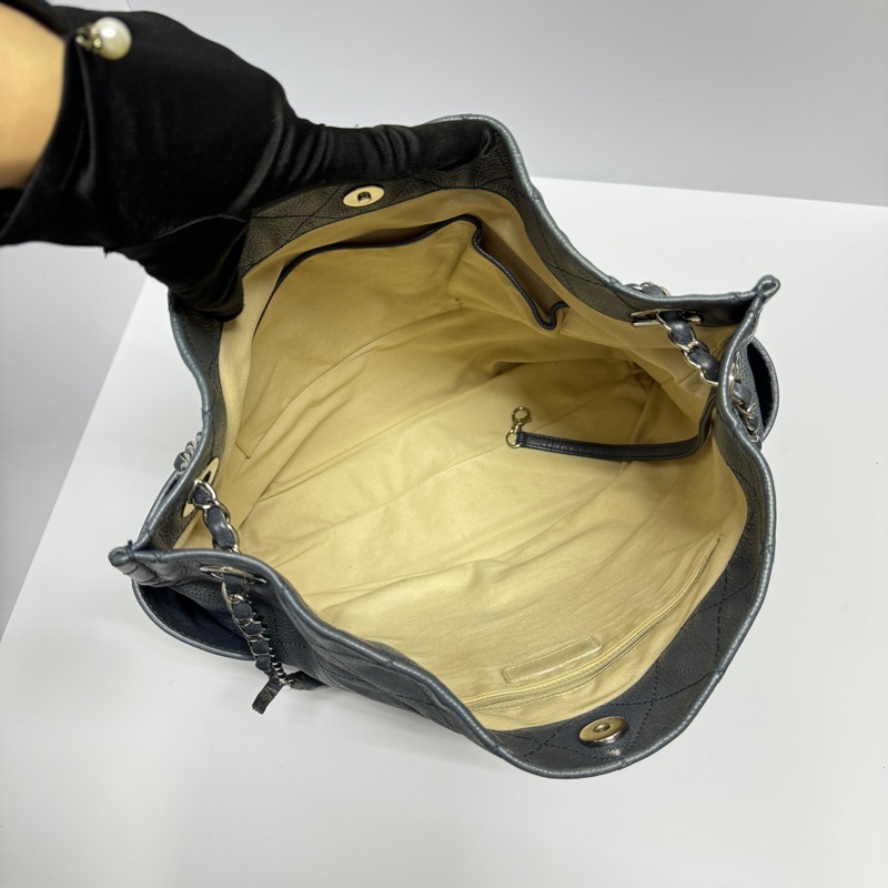 【稀有超耐用💪】 Chanel 魚子醬牛皮 肩背+斜背+托特包（專櫃26.6萬）-9