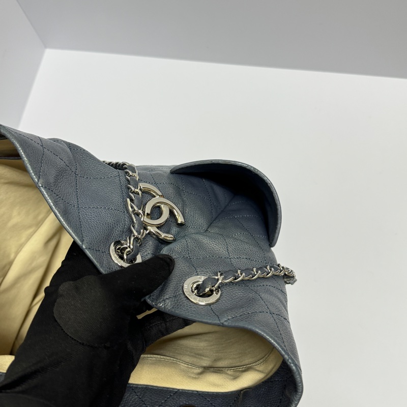 【稀有超耐用💪】 Chanel 魚子醬牛皮 肩背+斜背+托特包（專櫃26.6萬）-13