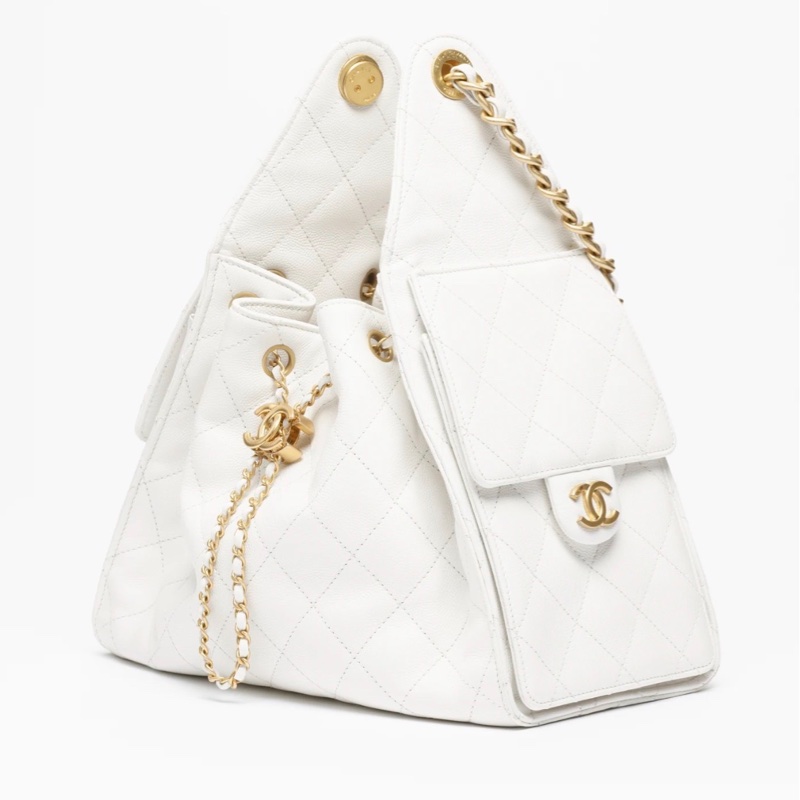 Chanel 25 bag 小號白色-0