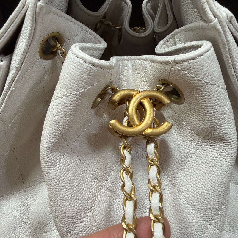 Chanel 25 bag 小號白色-4