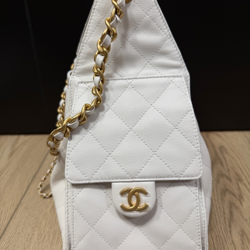 Chanel 25 bag 小號白色-5