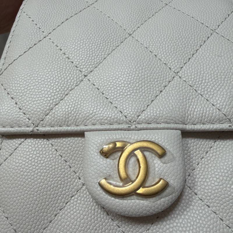 Chanel 25 bag 小號白色-7