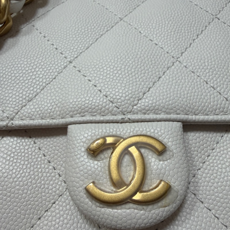 Chanel 25 bag 小號白色-8