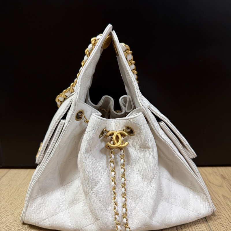 Chanel 25 bag 小號白色-10