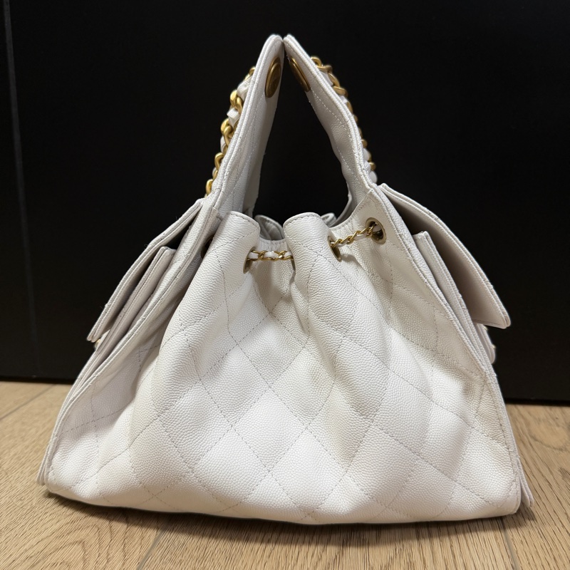 Chanel 25 bag 小號白色-11