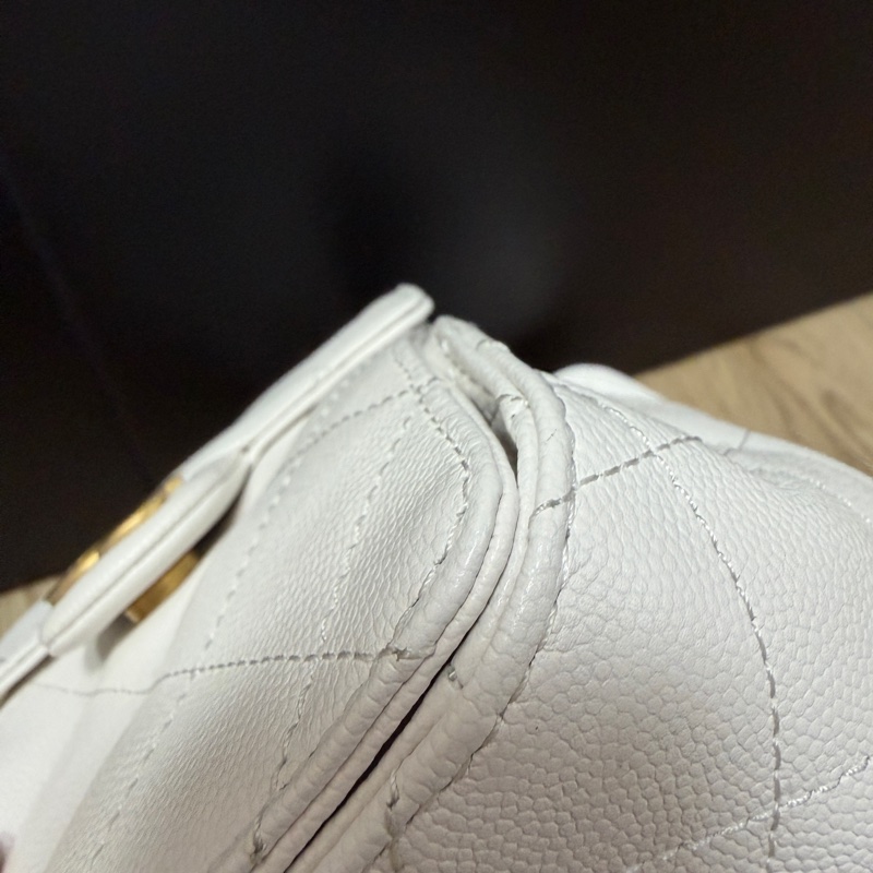 Chanel 25 bag 小號白色-16