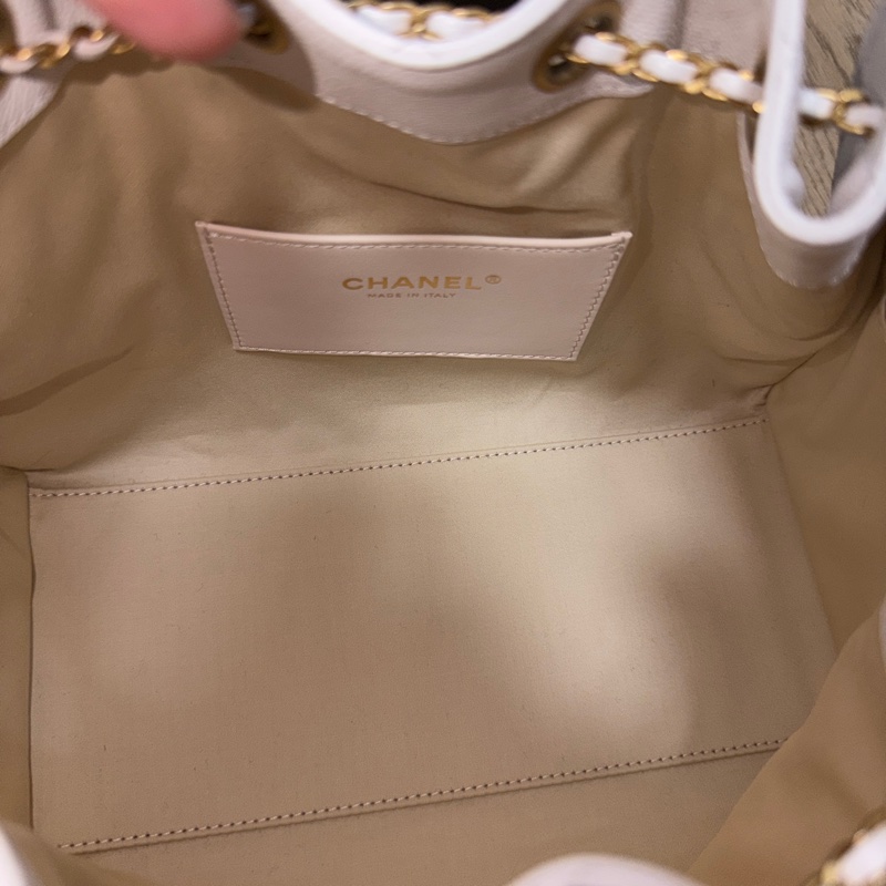 Chanel 25 bag 小號白色-17
