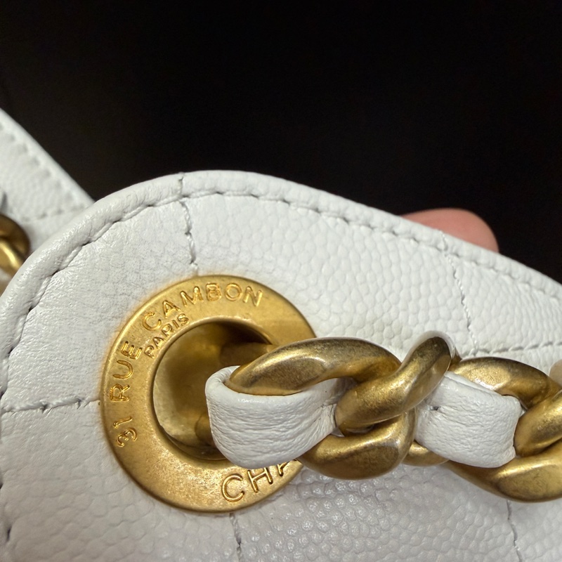 Chanel 25 bag 小號白色-25