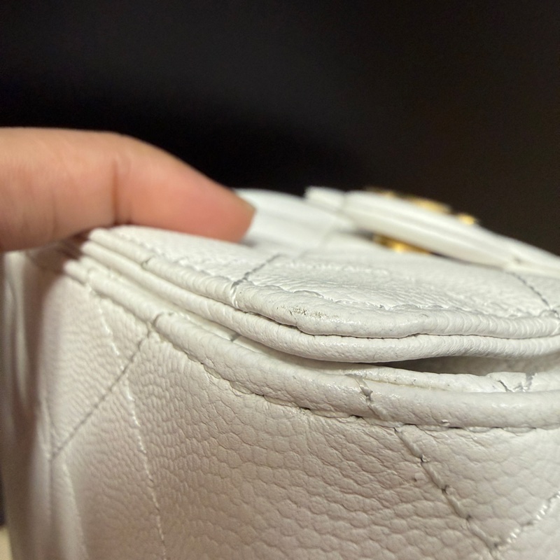 Chanel 25 bag 小號白色-31