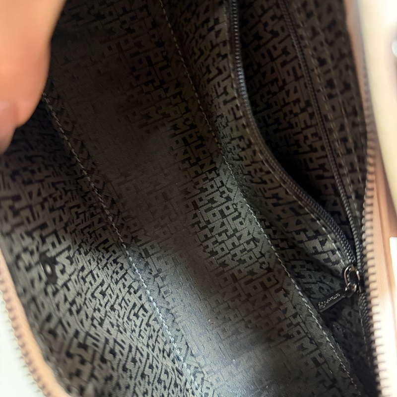 LONGCHAMP LE PLIAGE XTRA系列牛皮半月手提包(藕粉）-14