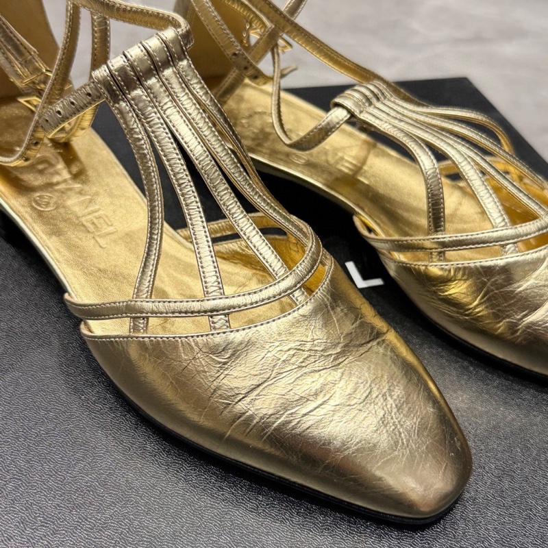 99新Chanel香奈兒埃及金秀款平底鞋，36碼 僅穿過一次-3