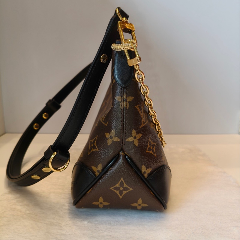 LV/路易威登 老花黑牛角  芯片款-1