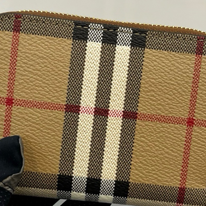 Burberry zip wallet 8094439 ( Beige )-4
