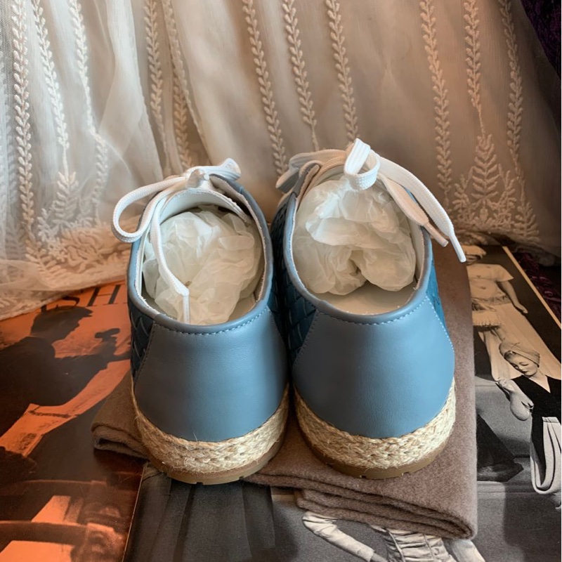葆蝶家 休閒運動鞋 閑置 編織草編底 運動鞋 BV 編織鞋 size 36 Bottega Veneta-5