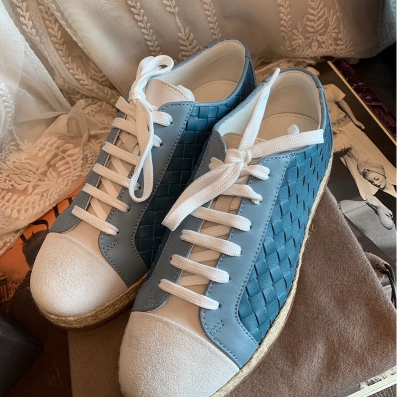 葆蝶家 休閒運動鞋 閑置 編織草編底 運動鞋 BV 編織鞋 size 36 Bottega Veneta-14