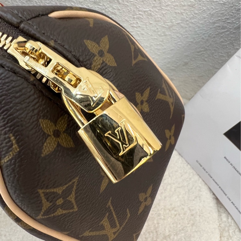LV 路易威登 speedy20奶茶色🉑調節肩帶-5