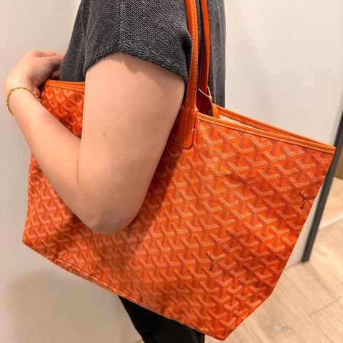 Goyard-哥雅德-經典熱門款式 Saint Louis 托特包-橘色-春夏百搭
