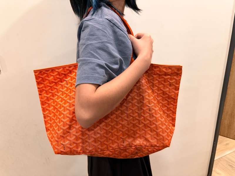 Goyard-哥雅德-經典熱門款式 Saint Louis 托特包-橘色-春夏百搭-2