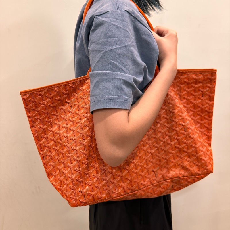 Goyard-哥雅德-經典熱門款式 Saint Louis 托特包-橘色-春夏百搭-3