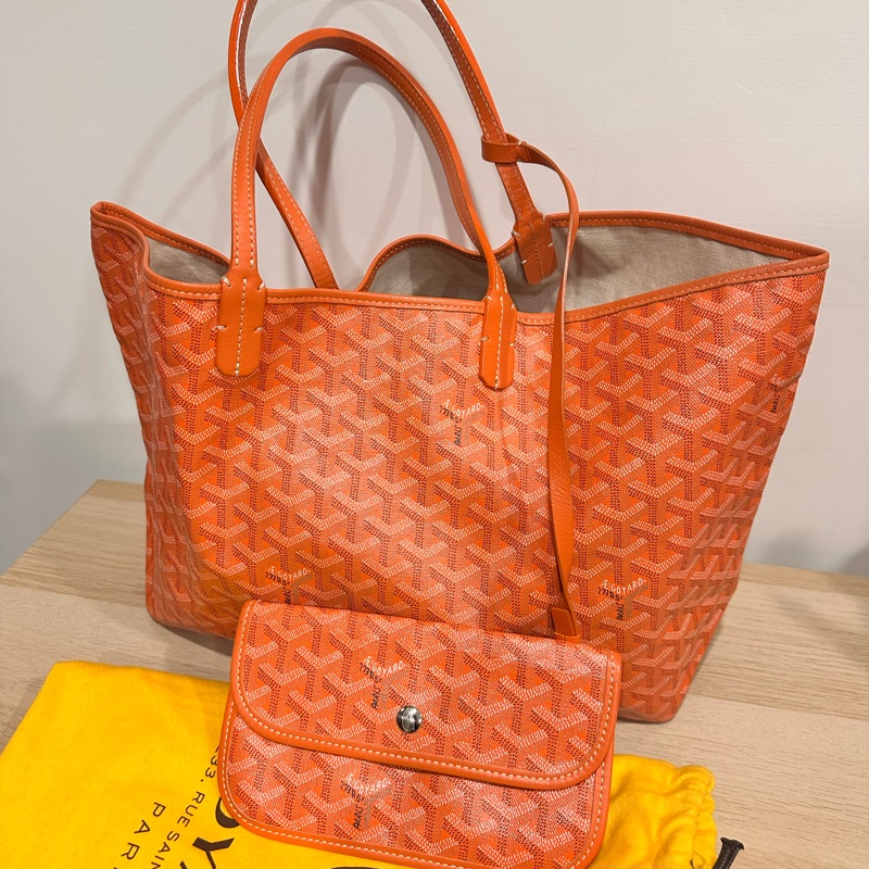 Goyard-哥雅德-經典熱門款式 Saint Louis 托特包-橘色-春夏百搭-4
