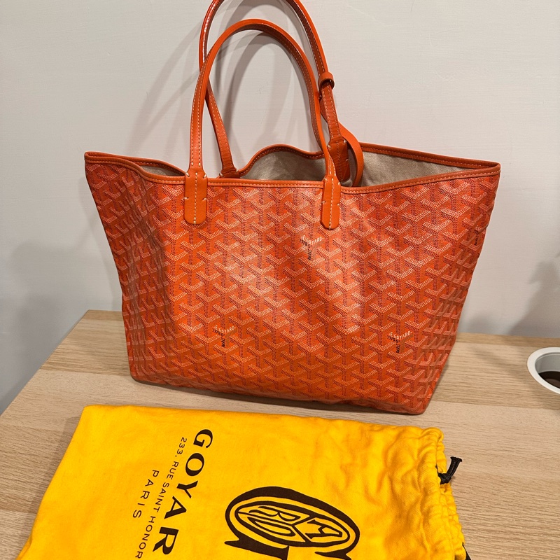 Goyard-哥雅德-經典熱門款式 Saint Louis 托特包-橘色-春夏百搭-7