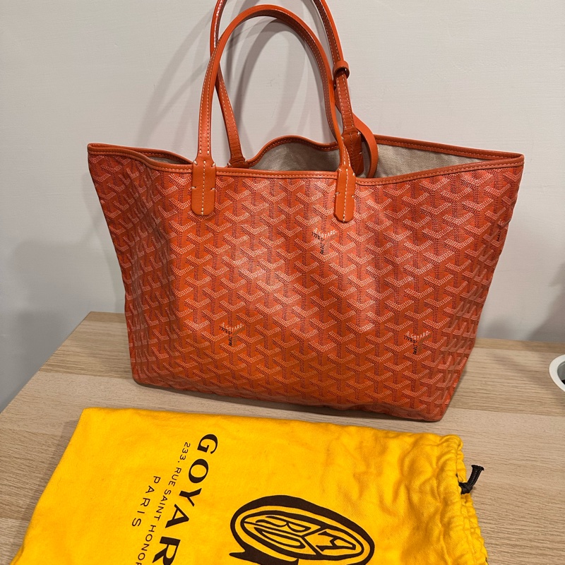 Goyard-哥雅德-經典熱門款式 Saint Louis 托特包-橘色-春夏百搭-8