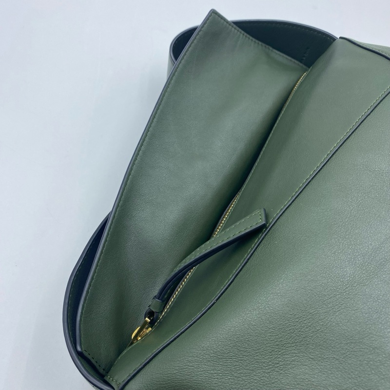 羅意威/Loewe  puzzle hobo 鰐梨綠色腋下包-6