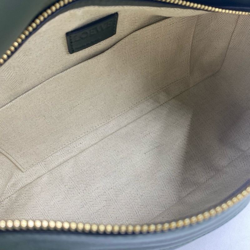 羅意威/Loewe  puzzle hobo 鰐梨綠色腋下包-7