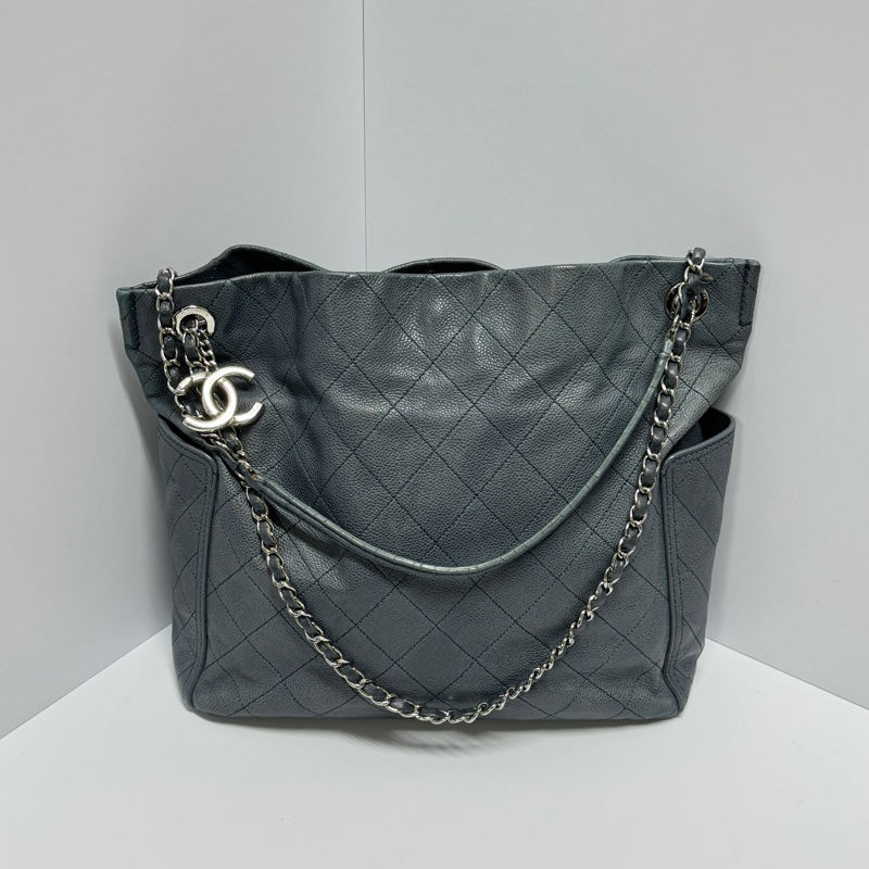 【稀有超耐用💪】 Chanel 魚子醬牛皮 肩背+斜背+托特包（專櫃26.6萬）-9