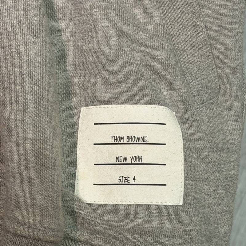 TB經典四線灰色連帽外套-4